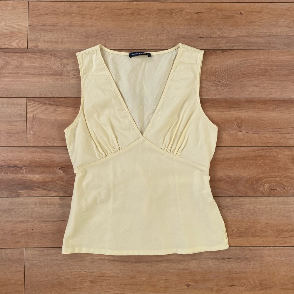 Butter yellow brandy Melville tank top